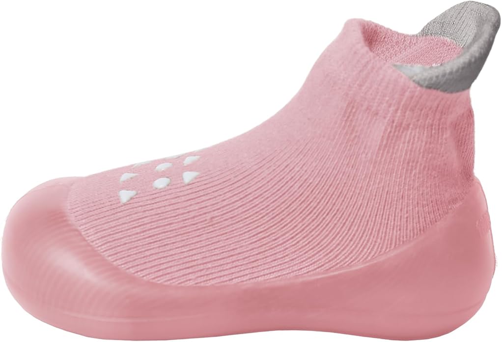Comfort Sock Shoe - Pink Polkadot