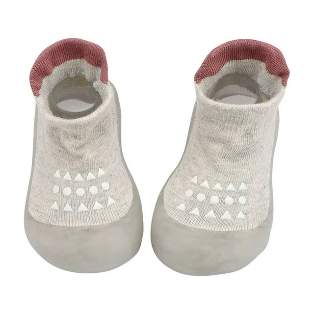Comfort Sock Shoe - Grey Polkadot