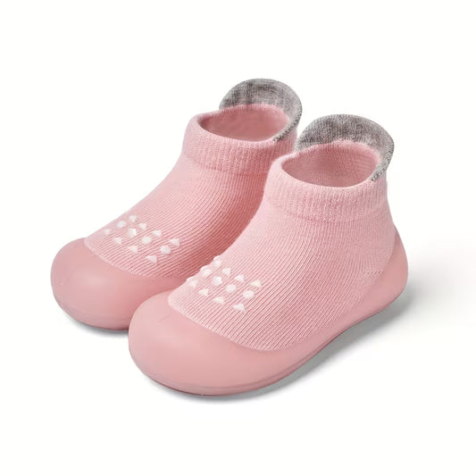 Comfort Sock Shoe - Pink Polkadot